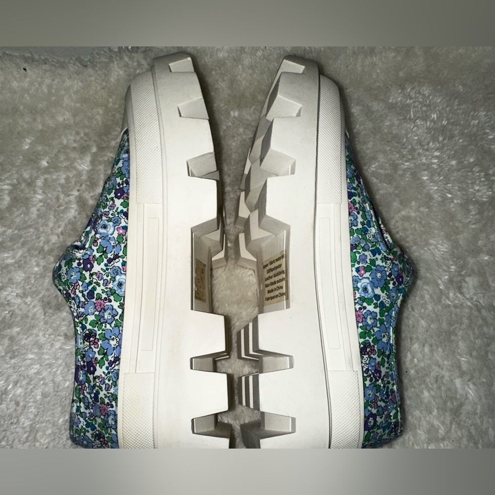 Jeffrey Campbell Enfance Floral Print Lugged Chunky Platform Mary Jane’s Size 8 - Picture 9 of 15